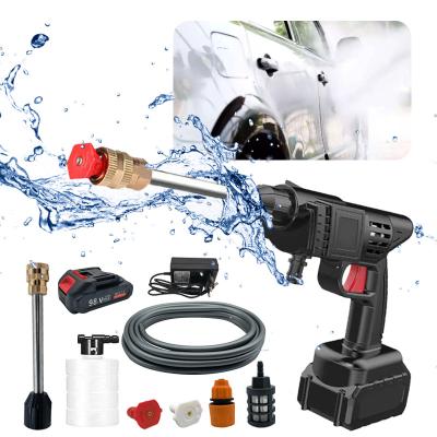 China China-chic New Cordless Portable Electric Car Washer Gun With Rechargeable 24V Battery Power High Pressure Washers Pressure Wash Gun for sale