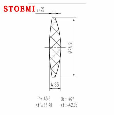 China 24mm STOEMI ST-96 Resin Acrylic PMMA Optical Field And Compensation Lens For Telescope for sale