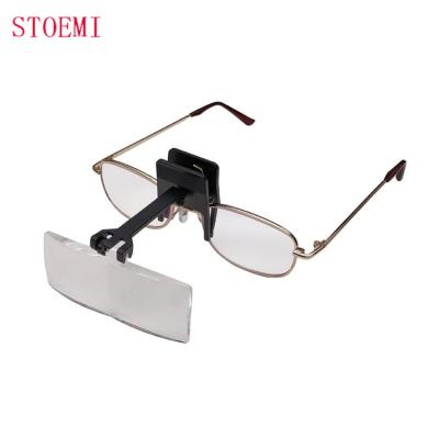 China STOEMI 8512 Lightweight Detachable 2X Glasses Type Magnifier Spectacle Magnifier / Monocle Magnifier for sale