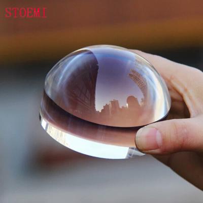 China STOEMI 6912 65mm Clear PMMA Clear 4X PMMA Paperweight Dome Dome Cabochons Acrylic Desktop Magnifier (Magnifying Glass) for sale