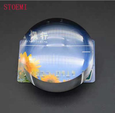 China STOEMI 6911R 80mm Clear PMMA Clear 4X PMMA Clear Space Paperweight Cabochons Dome Acrylic Desktop Magnifier 80mm (Loupe Loupe) for sale