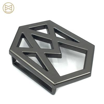 China Custom Metal Zinc Alloy Logo Belt Buckle For Man Shaped Custom Attractive Goods for sale