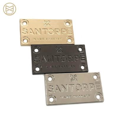 China New Arrival Washable Logo Engraved Metal Label Zinc Alloy Plates For Furniture for sale