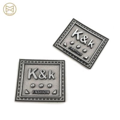 China Washable Transfer Washable Genuine Silicone Heat Patch Leather Label For Garment for sale