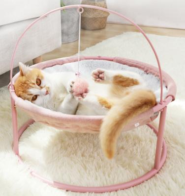 China 2021 Travel Rocky Elevated Dog Bed Pet For Comfortable Fun Pet Cats Rest Rocking Rocker Pet Cat Chair for sale