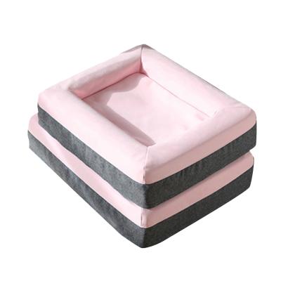 China Travel Sleeptight Pet Sleep Bed Mats Orthopedic Dog Bed Memory Soft Foam Pet Bed With Removable for sale