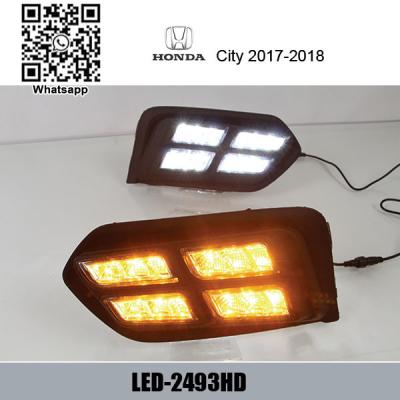 China Honda City DRL LED Daytime Running Lights turn light steering lamps car fog lamp for sale