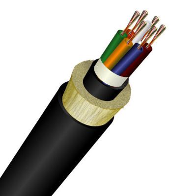 China El cable de fribra óptica aéreo autosuficiente ligero, Aramid cuenta un cuento el cable aéreo de la fibra de ADSS en venta