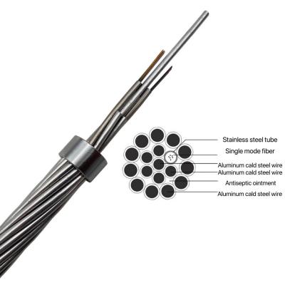 China 36 Core Optical Fiber Cable OPGW Self Supporting Communication Cable for Replacement of aerail ground wire for sale