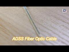 12 cores adss optical  fiber cable  non-metal black outer sheath easy installation for power telecom