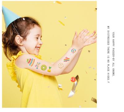 China New Design Cartoon Non Toxic Temporary Rainbow Children's Temporary Tattoo Stickers for sale