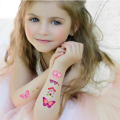 China Cute Cartoon Temporary Butterfly Stickers Waterproof Temporary Tattoo Sticker for sale