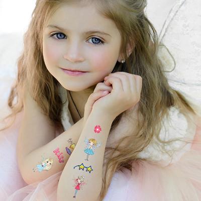 China Cartoon Temporary Kids Face Tattoo Sticker Fairy Flower Temporary Tattoo Stickers For Kids Party for sale