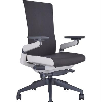 China Adjustable Armrest 4D (Height) Office Chair Computer Office Chair Skin-Friendly Fabric Breathable Adjustable Back Ergonomic Mid Chair for sale