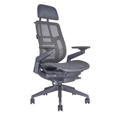 China Comfortable Affordable Multifunctional Luxury Mesh Office Chair (Height) Ergonomic Design Adjustable With PU Caster for sale