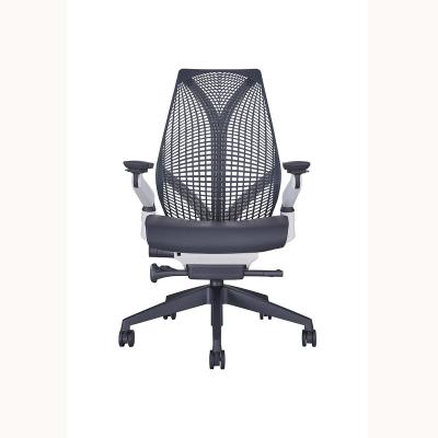 China Modern Comfortable Soft Plastic Mesh Office Adjustable Ergonomic Chair (Height) Adjustable Chair for sale