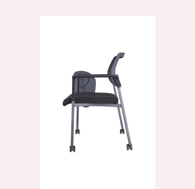 China Hot Sales Frame Training Meeting Nylon Casters Chair Foldable With Notepad for sale