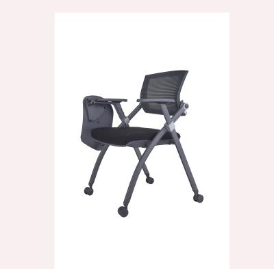 China Foldable Folding Practicing Chair With Notebook Staff Conference Chair Office Chair Mesh Office Room Office School for sale