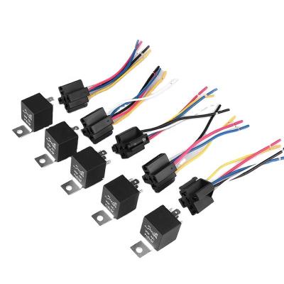 China New Arrival Automotive High Quality Car Harness 12V 30/40 A 5 Pin 5P Auto Relay Socket 5 Wire for sale