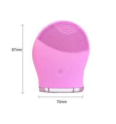 China Skin Tightening Hot Custom Ultrasonic Silicone Face Silicone Skin Care Tools 2022 Women Beauty Products Facial Cleansing Brush for sale