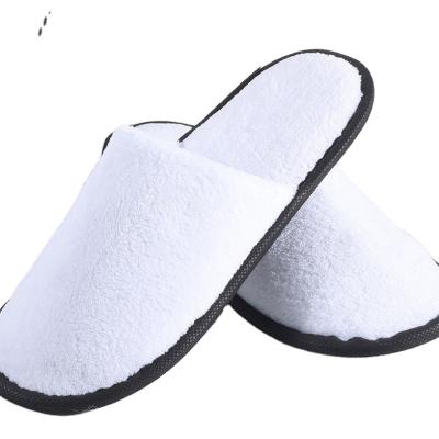 China Wholesale 4/5star Luxury Hotel Disposable Coral Fleece Slippers Customized Logo Cushioning for sale