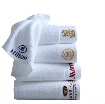 China Logo Hotel Standard QUICK DRY Luxury Custom Towel Custom Size 100% Cotton Hotel Towels for sale