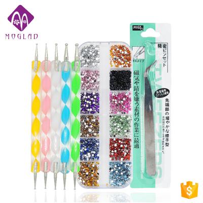 China Easy To Apply 3pcs Nail Art Rhinestone Pick Dotting Set for sale