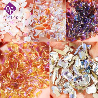 China Mixed 100pcs Fashion Rhinestone Nail Art Hot Different Shape Glass Rhinestone Factory for sale