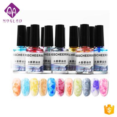 China Eco-friendly New Arrival 12 Colors Nail Art Blooming Gel For DIY Nail Art Beauty for sale