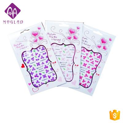 China Easy Apply New Arrival XF Series 14 Design Nail Simulation Dry Flowers Stickers Design More For U Choose for sale