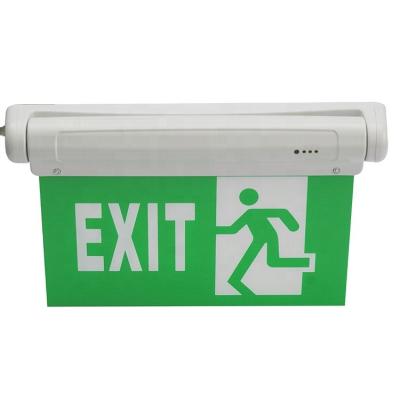 China Over Charge and Deep Discharge Protection LED Customized /Transparent Silk Acrylic Panel Printing Safety Emergency Exit Light for sale