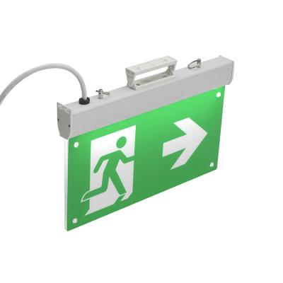 China Fire Emergency Circuit Manufacturer China Factory Price High Interpretation Corridor Fire Exit Sign Wall Mounted Rechargeable Indoor Rechargeable Light for sale