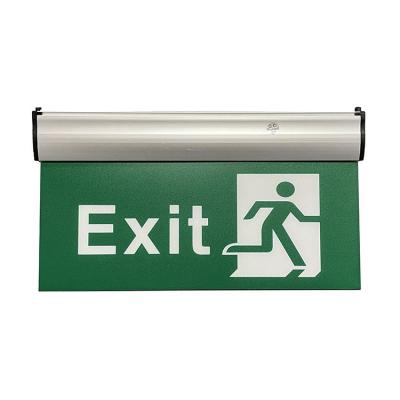 China Wholesale Fire Emergency Circuit Emergency Exit Sign Light With Various Installations, Roof Surface, Recessed, Hanging With Wire for sale