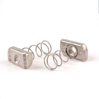 China Wholesale Heavy Industry Stainless Steel Channel Nut M6 M8 SS304 SS316 Spring Nut M10 M12 for sale