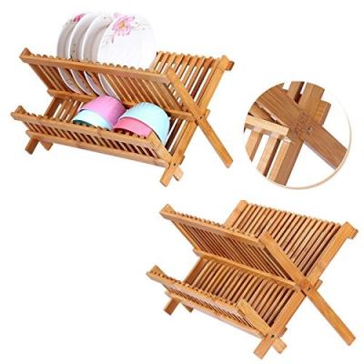 China Sustainable Folding Dish Drying Rack - Kitchen Folding Dish Rack & Bamboo Dish Rack | Compact and foldable dish drainer for sale