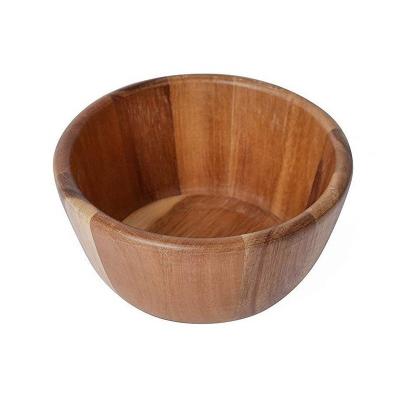 China Sustainable Acacia Flair Round Serving Bowl for Fruits or Salads, Small, 6