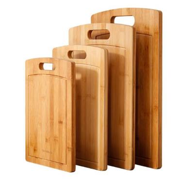 China Viable Kitchen Accessories Wooden Cutting Board Bamboo Cutting Plates Set for sale