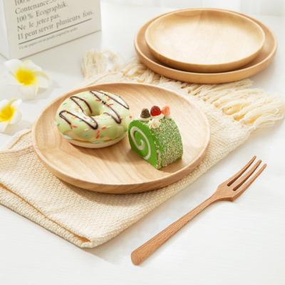 China Wooden Serving Tray Viable Small Dinner Dish Table Fruit Cheese Tray for sale