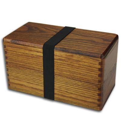 China Viable Hot Selling Japanese Style Lunch Bento Food Traditional Storage Boxes Wooden Lunch Box Containers for sale