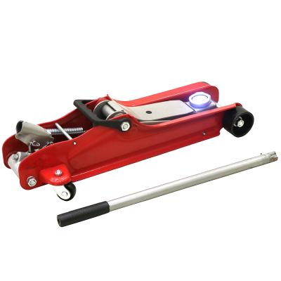 China High Quality 2500kg Car Lift Car Jacks Hydraulic Aluminum Trolley Floor Jack With Light for sale