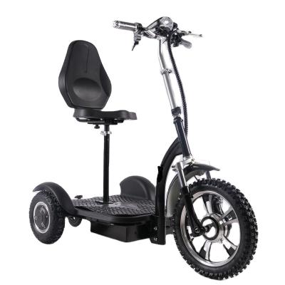 China Factory Supply CE Certificate 500W Unisex Rear Dual Motor 3 Wheel Electric Scooters For Adult for sale