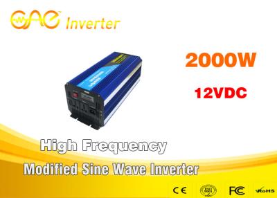 China High Efficiency Modified Sine Wave Power Inverter Single Phase Off Grid 2000w 12v 110v 220v for sale