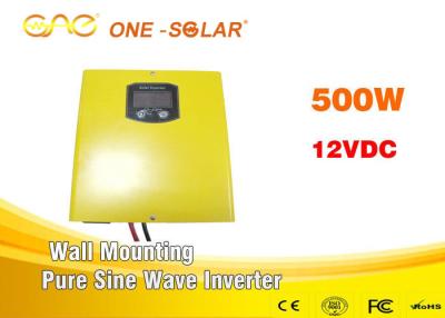 China Montaje en la pared del inversor puro 500w 12V de la onda sinusoidal de la rejilla para la fuente casera en venta