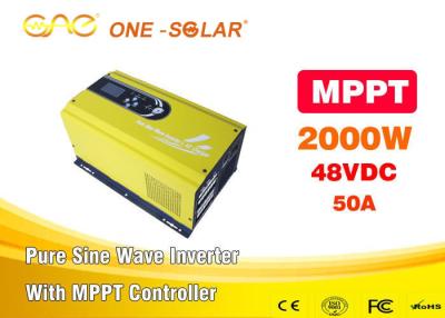 China Off Grid MPPT Solar Inverter Pure Sine Wave Dc To Ac 48vdc 220v / 230vac 2000w for sale