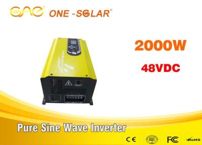 China Single Phase Off Grid Solar Inverter 2000w 220v With Charger , Solar Grid Inverter for sale