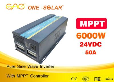 China Single Phase off grid 6000w 110v 220v ac 50hz 60hz  solar inverter for home appliances for sale