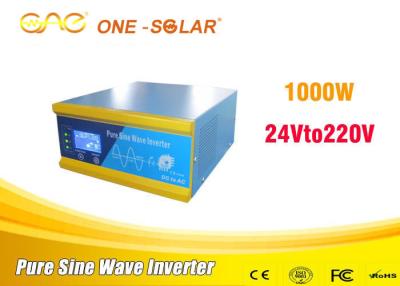 China Inversor de corriente de baja fricción 1000w 24vdc del panel solar la monofásico a la CA sin la batería en venta