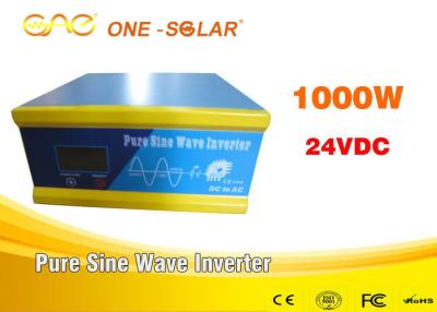 China 1000W 24v To 220v Inverter Off Grid Pure Sine Wave With FCC Certification for sale