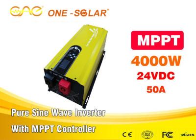 China Pure Sine Wave Ups Home Solar Inverter Dc To Ac 24V/48V 110v / 220v 4kva With Charger for sale