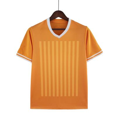 China Shirts & Tops Customized new high -quality football jersey men and women universal orange football jersey for sale